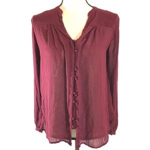 Lucky Brand Sheer L/S Top